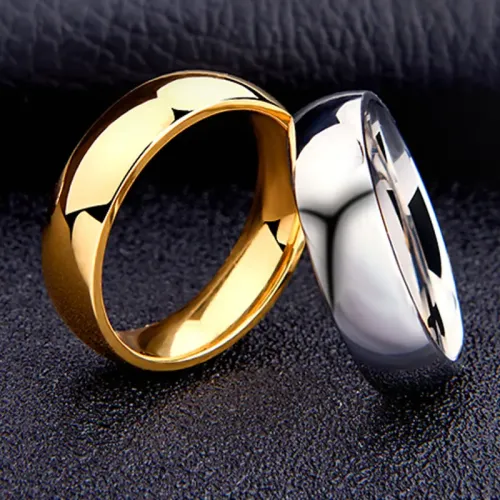 RTM1030 6MM Arc Plain Stainless Steel Ring Simple Yet Elegant Band