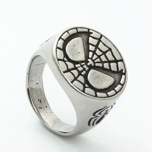 RTM2009 Spider-Man Punk Ring Stainless Steel Jewelry for Men