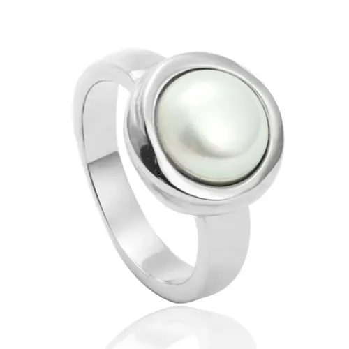 RTM1532 Panjia Pearl Ring for Women Elegant Stainless Steel Fashion Jewelry
