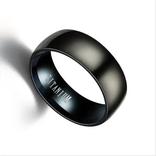 RTM1004 Anti-Scratch Brushed Frosted Stainless Steel Men's Ring Durable Jewelry