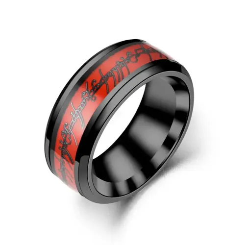 RTM2781 Stainless Steel Love Matte Sun Moon Couple Ring Perfect Symbol of Unity