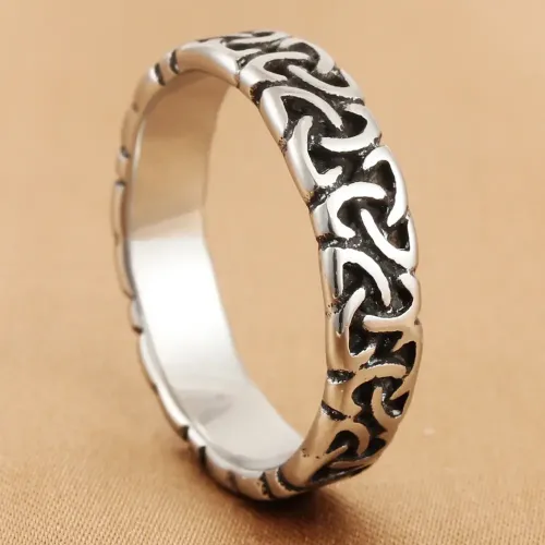 RTM1573 Viking Totem Ring Stainless Steel Norse Jewelry for Men
