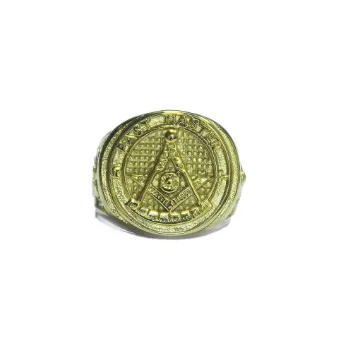 RTM465 Masonic Logo Ring Men's Stainless Steel Religious Jewelry Piece