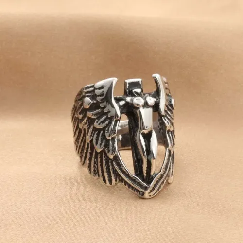 RTM1926 Angel Wing Ring Stainless Steel Fashion Jewelry for Men & Women