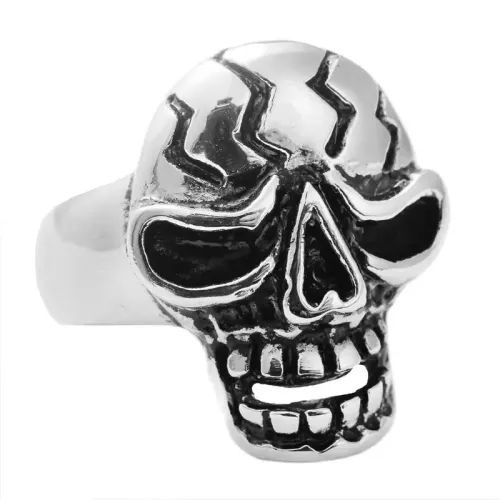 RTM1752 Skull Pirate Punk Ring Stainless Steel Fashion Accessory for Men