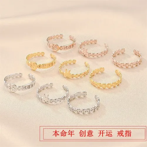 RTM917 Stylish Stainless Steel Live Rings for Men & Women Unisex Durable Bands