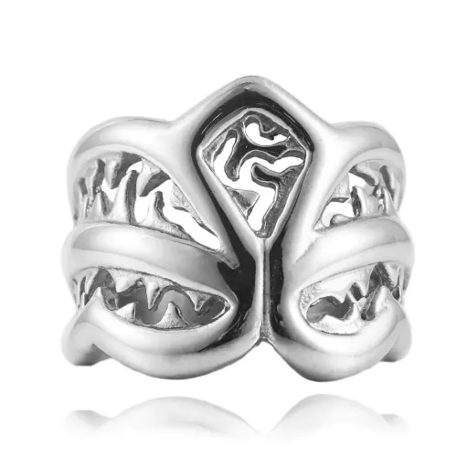 RTM1647 Chinese Lion Unisex Stainless Steel Rings Elegant Jewelry for Men & Women