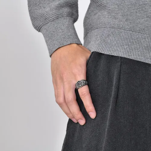 RTM195 Men's Lucky Cloud Trident Ring Stainless Steel Fashion Jewelry