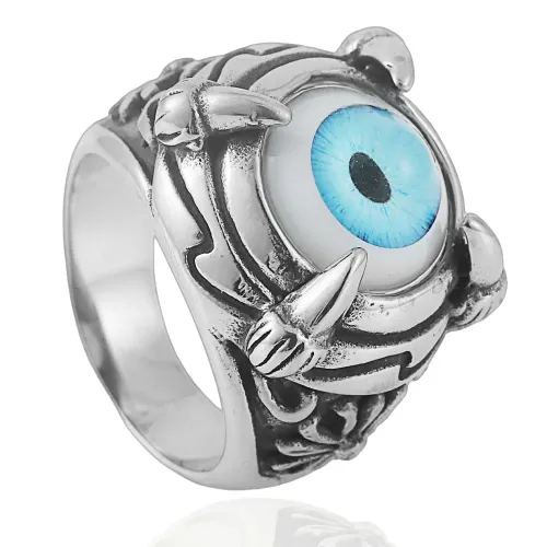 RTM2109 Punk Stainless Steel Eye Ring Devil Design Fashion Accessory for Men