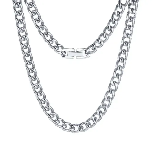 NTM516 Men's 6mm Hip Hop Chain Stainless Steel Round Grinding Necklace