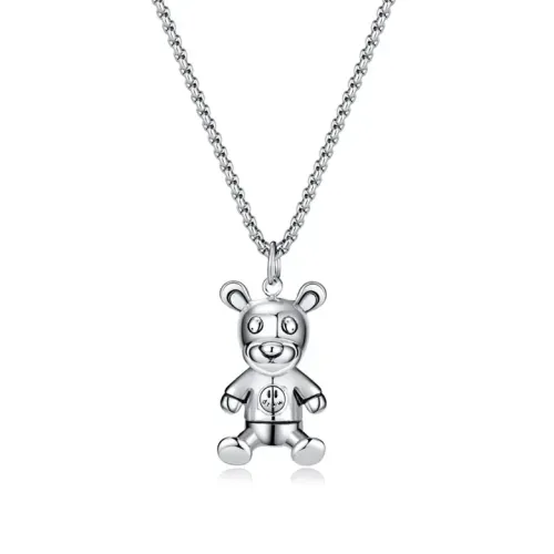 NTM61 Hip-Hop 3D Bull Pendant Punk Titanium Steel Necklace for a Bold Look