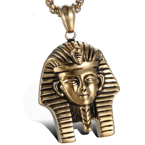 NTM843 Egyptian Pharaoh Avatar Necklace Hip Hop Symbol Pendant for Men Women