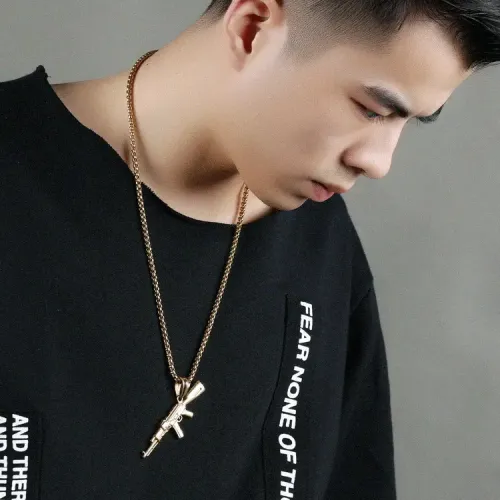 NTM217 Men's Pistol Pendant Necklace Urban Tactical Fashion Jewelry