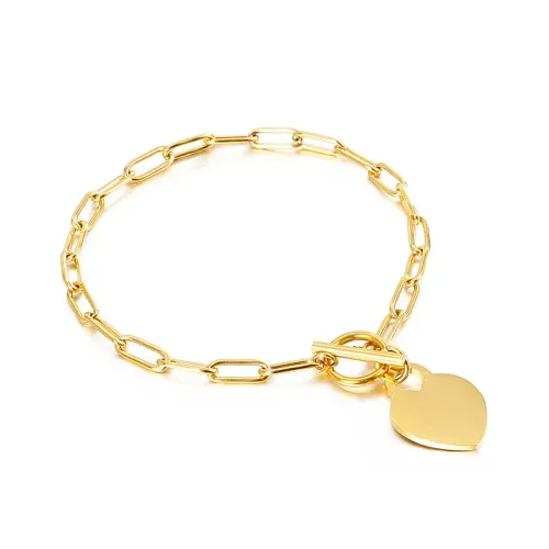 NTM2538 OT Clasp Heart Pendant Necklace Set for Women Elegant Jewelry Collection