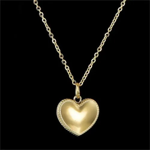 NTM3683 Stainless Steel Heart Pendant Necklace Clavicle Chain Fashion Accessory