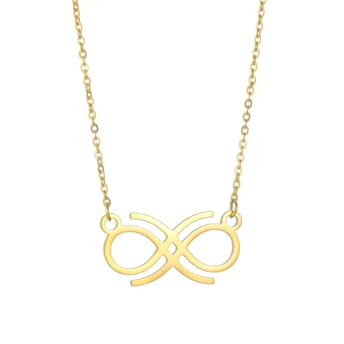 NTM1290 Women's Stainless Steel Braided Necklace Chic Jewelry Accessory