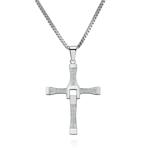 NTM3150 Custom 13MM Cuban Chain Necklace in Stainless Steel with Enamel Logo Printing Available