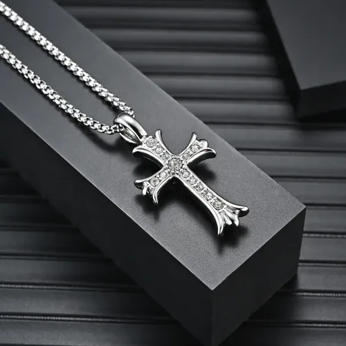 NTM1236 Men's Cast Cross Pendant Premium Stainless Steel Jewelry Accessory