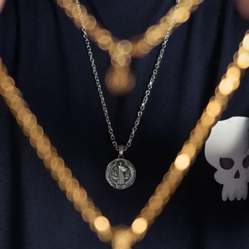 NTM3277 Custom Single Pendant S Necklace, Stainless Steel Charm without Chain