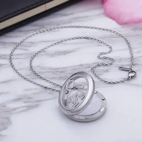 NTM3076 DIY Pendant Boys' Necklace Earring Set Stainless Steel Jewelry Kit with Locket