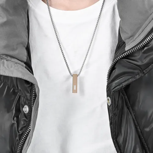 NTM1083 Stainless Steel Cremation Ashes Necklace with Diamond Pendant Geometric Perfume Bottle Design
