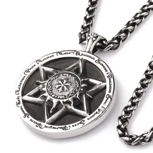 NTM3299 Custom Stainless Steel Zodiac Sign Pendant Necklaces Hip Hop Sweater Chain