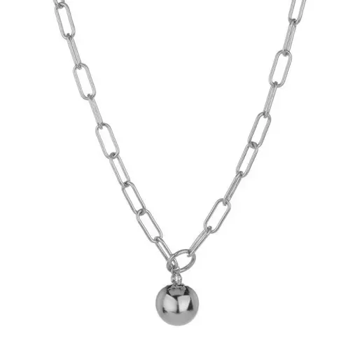 NTM3864 Handmade Sphere Pendant Necklace for Women Stainless Steel Artisan Jewelry