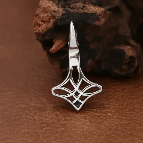 NTM968 Thor's Hammer Pendant Necklace Viking Raven Hollow Stainless Steel Chain