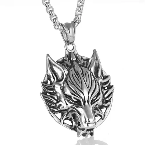 NTM2208 Eagle Pendant Punk Necklace Stainless Steel Bird Charm Tag
