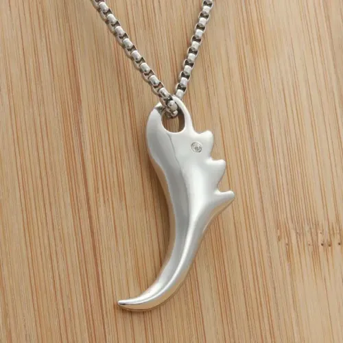NTM1948 Fang Pendant Punk Stainless Steel Tooth Necklace