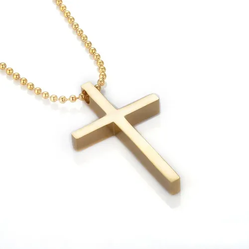 NTM3151 Hip Hop Cross Pendant Stainless Steel Men's Necklace DIY Fashion Accessory