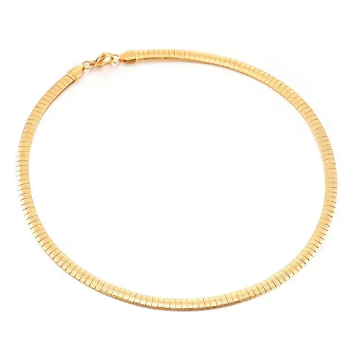 NTM2508 Elegant Square Rhinestone Necklace for Women Stainless Steel Fashion Jewelry