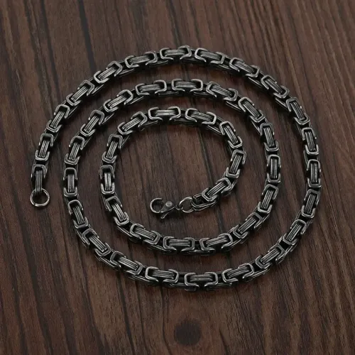 NTM3670 Men's Mechanical Hip Hop Stainless Steel Necklace Bracelet Urban Fashion