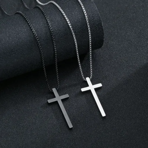 NTM1319 Classic Cross Necklace Pendant Timeless Religious Jewelry Accessory