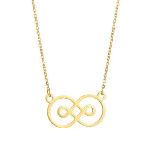 NTM1292 Baroque Pearl Gold Zodiac Clavicle Chain Women's Stainless Steel Necklace