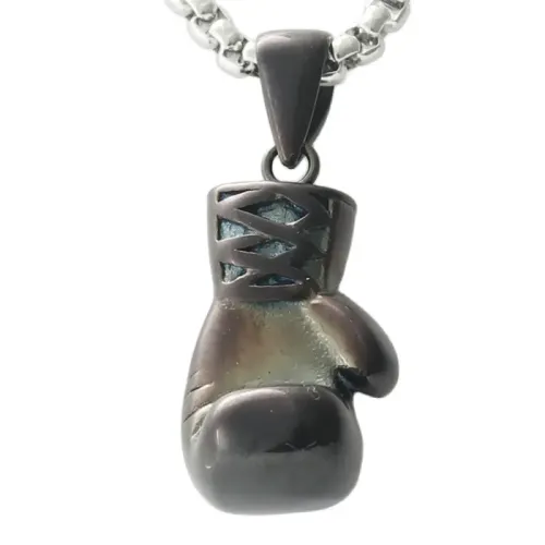 NTM1849 Boxing Glove Pendant Stainless Steel Boxer Necklace
