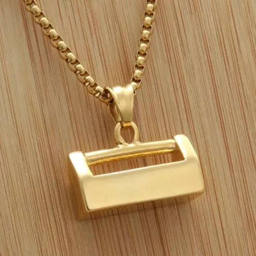 NTM1993 Mini Padlock Pendant Punk Lock Necklace Stainless Steel Charm