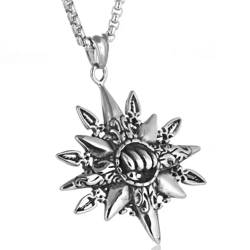 NTM2211 Sports Fist Pendant Punk Necklace Stainless Steel Fitness Boxing Charm