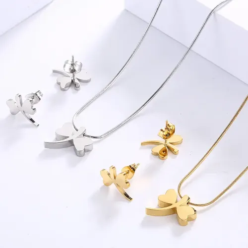NTM2703 Dragonfly Earrings Necklace Set for Women eBay Animal Inspired Jewelry