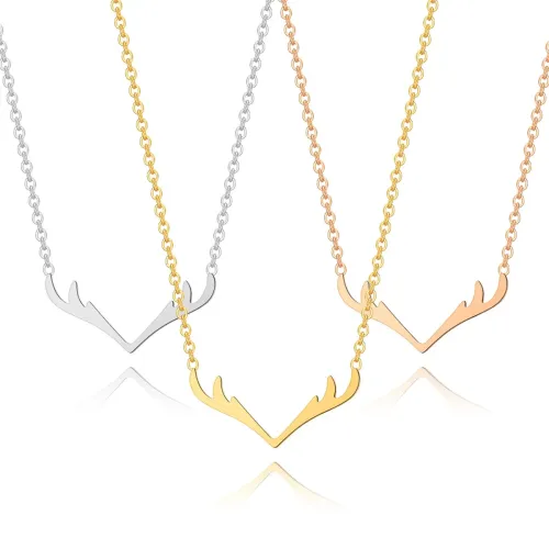 NTM3998 Deer Necklace Pendant for Couples Romantic Matching Jewelry