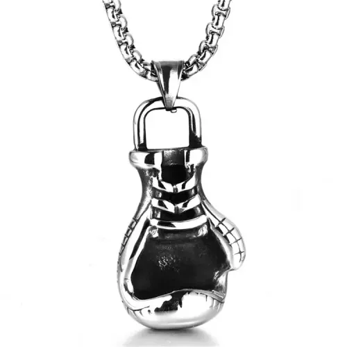 NTM2193 Boxing Glove Pendant Necklace for Women Stainless Steel Fitness Boxing Charm