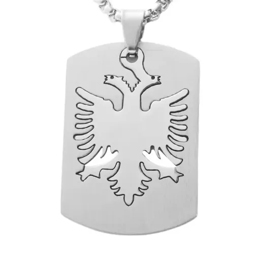 NTM1766 Eagle Pendant Necklace Hollow Stainless Steel Bird of Prey Charm