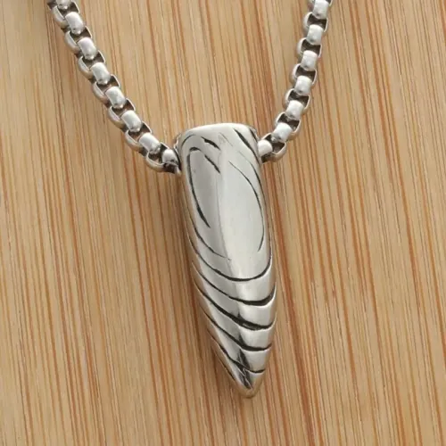 NTM1907 Bullet Pendant Punk Stainless Steel Bullet Necklace