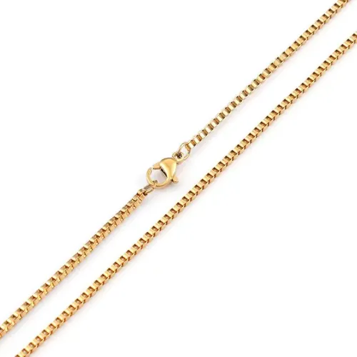 NTM2429 Electroplated Stainless Steel Punk Hip Hop Necklace for Women Trendy Jewelry