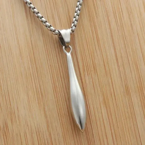 NTM1899 Torpedo Pendant Punk Stainless Steel Nautical Necklace