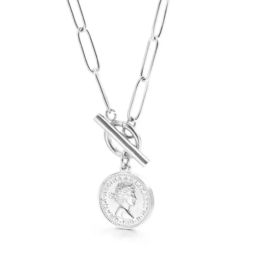 NTM2583 Elegant Stainless Steel Women's Jewelry Set Necklace and Bracelet Combo