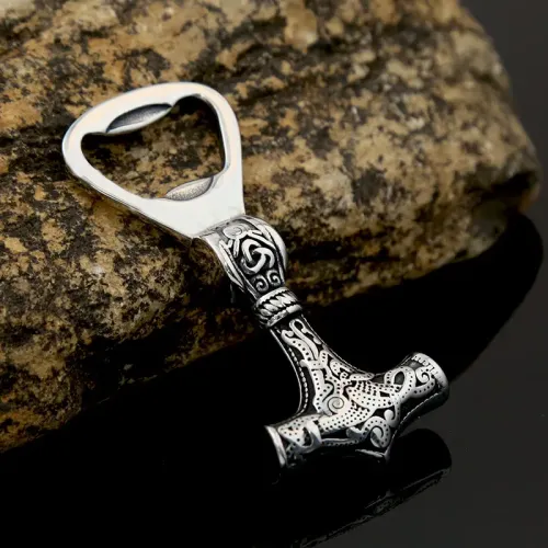 NTM970 Thor's Hammer Beer Bottle Opener Viking Pirate Stainless Steel Tool