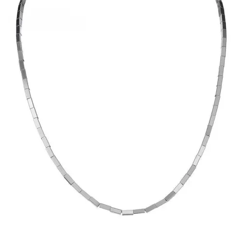 NTM3504 3D Cube Necklace for Women Hip Hop Sweet Cool Handcrafted Stainless Steel Clavicle Chain