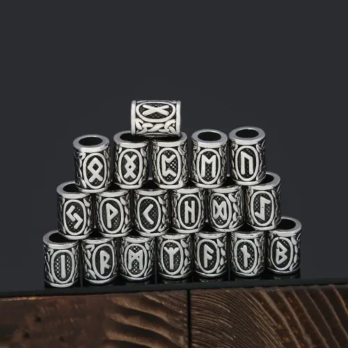 NTM899 Viking Alphabet Stainless Steel Jewelry Accessories