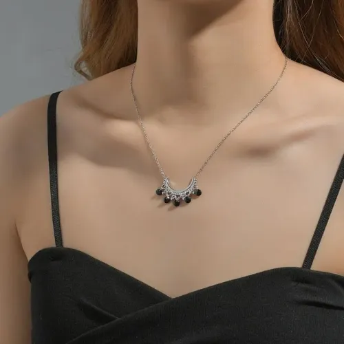 NTM3800 Bohemian Democracy Pendant Necklace Stainless Steel Clavicle Chain Jewelry